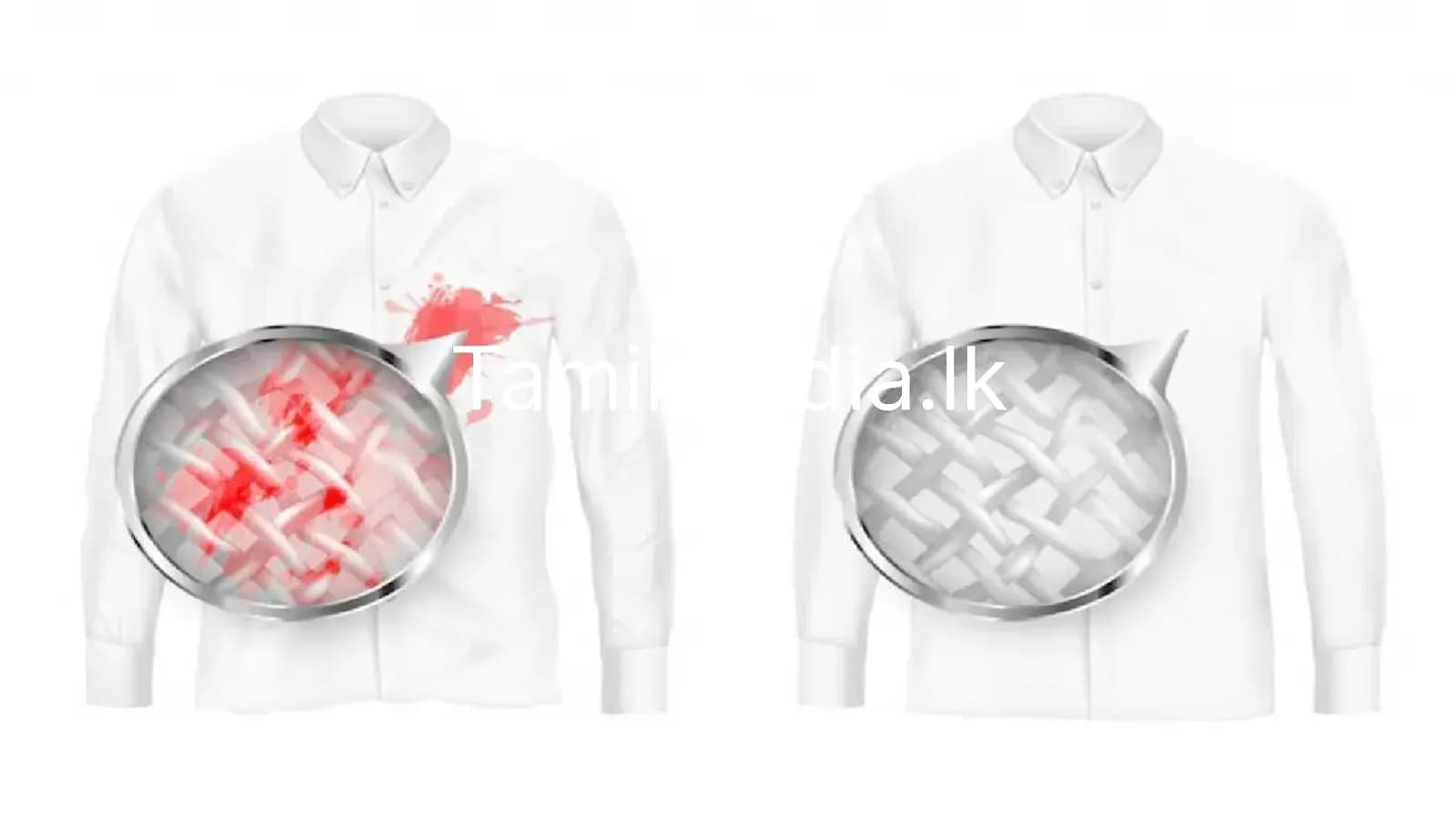 வெள்ளை துணியில் படியும் கறைக்கு தீர்வு