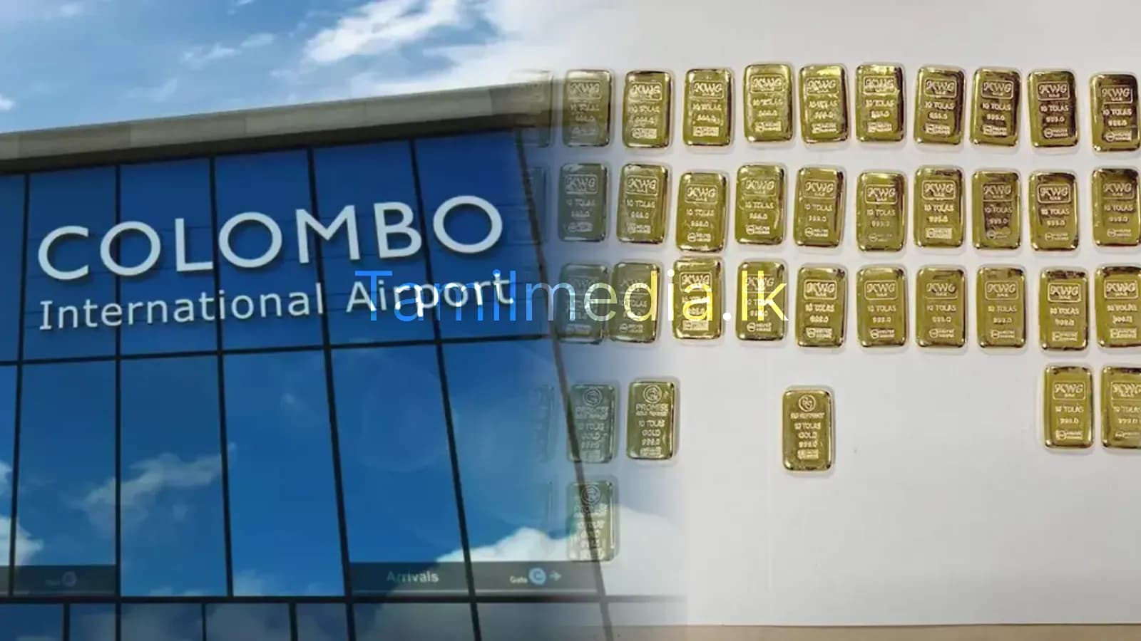 விமான நிலையத்தில் 210 மில்லியன் ரூபாய் தங்கம் பறிமுதல்