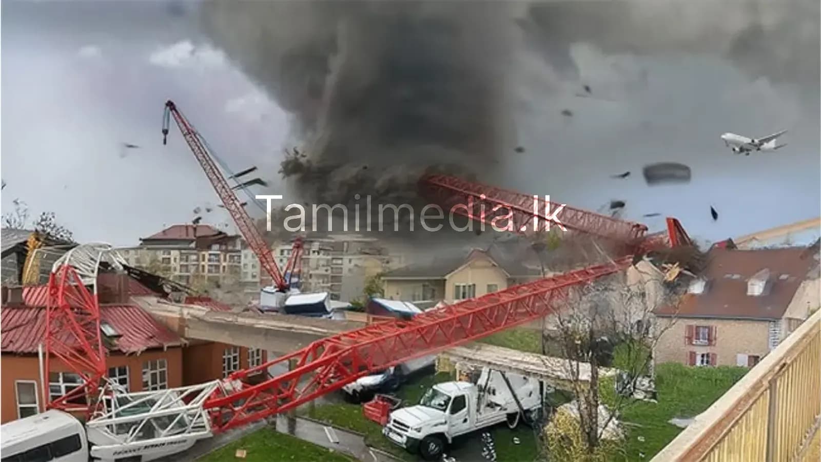 பாரிஸில் புயல் தாக்கம் – கட்டுமான தளத்தில் துயரம்